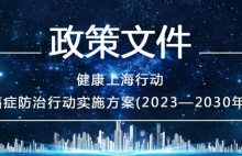政策 | 关于印发健康上海行动——心脑血管疾病防治行动实施方案（2023—2030年）的通知